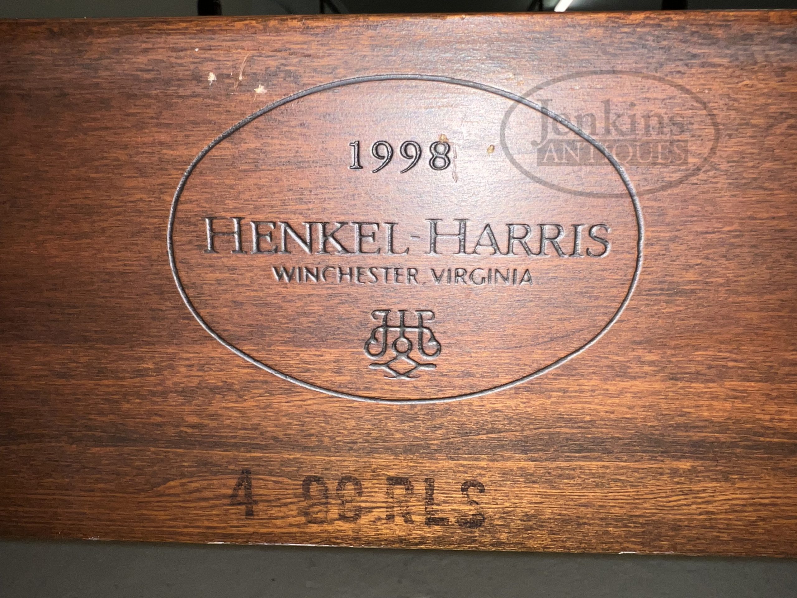 Henkel Harris Mahogany Queen Poster Bed Reeded Post Jenkins Antiques