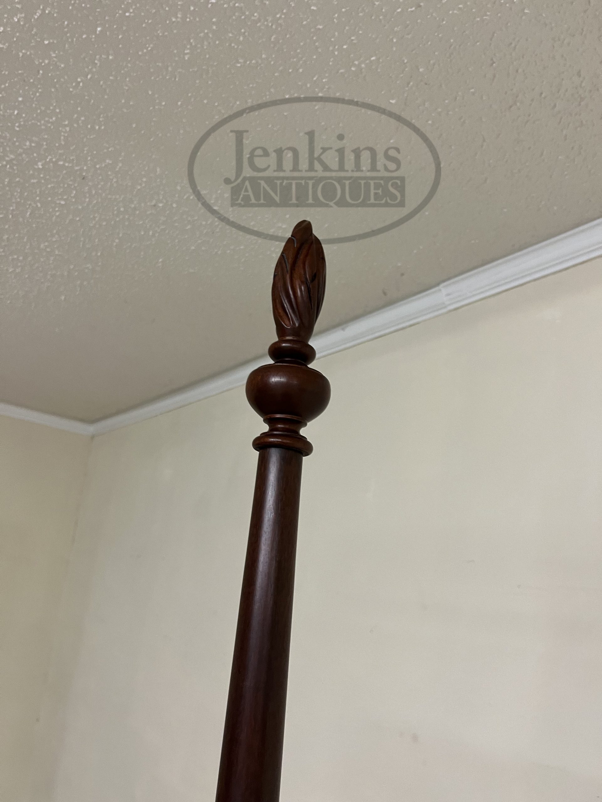 Henkel Harris Mahogany Queen Poster Bed Reeded Post Jenkins Antiques