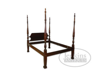 Craftique Mahogany Wheat Carved Bed (Queen)