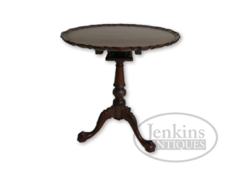 Mahogany Tilt-Top Table Hand carved