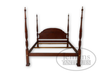 Henkel Harris Black Cherry Rice Carved King Bed