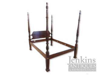 Craftique Mahogany Queen Wheat Carved Bed