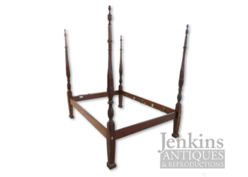 Craftique Mahogany Queen Wheat Carved Bed