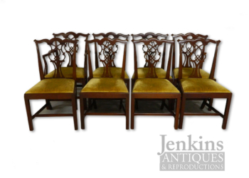 Craftique Mahogany Chippendale Chairs (Set of 8)