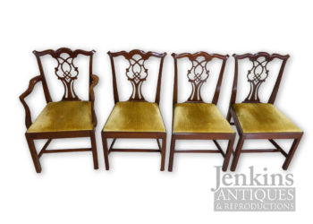 Craftique Mahogany Chippendale Chairs (Set of 4)