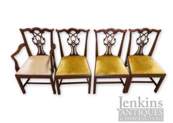 Craftique Mahogany Chippendale Chairs (Set of 4)